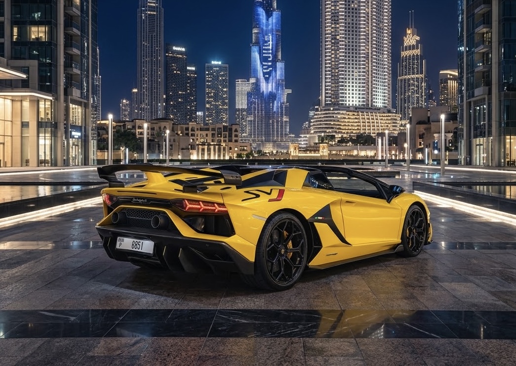 Rent Lamborghini Aventador SVJ Roadster in Dubai