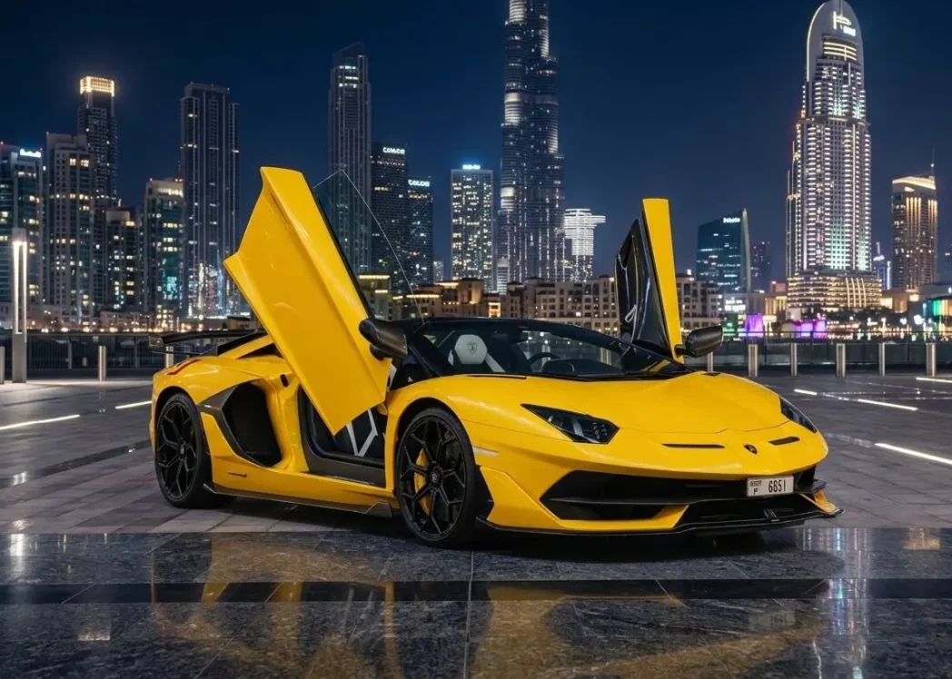 Rent Lamborghini Aventador SVJ Roadster in Dubai
