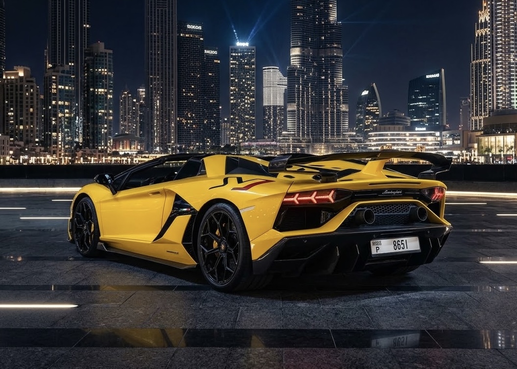Rent Lamborghini Aventador SVJ Roadster in Dubai