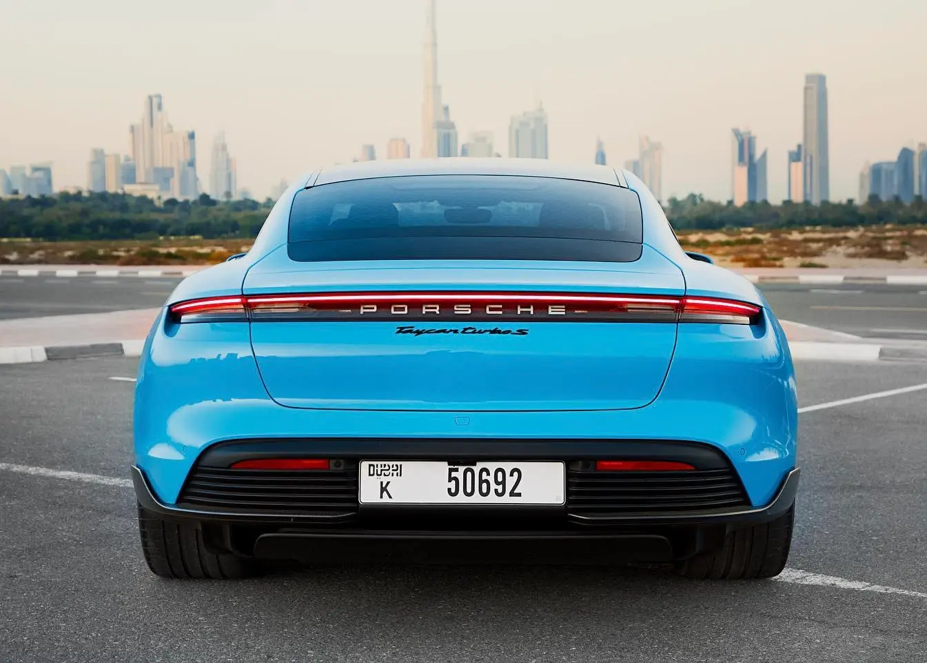 Rent Porsche Taycan Turbo S in Dubai