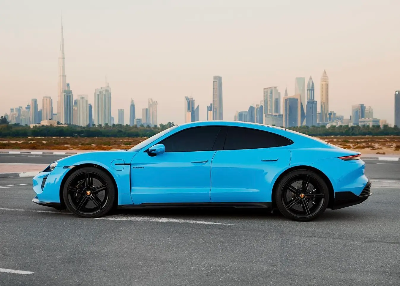 Rent Porsche Taycan Turbo S in Dubai