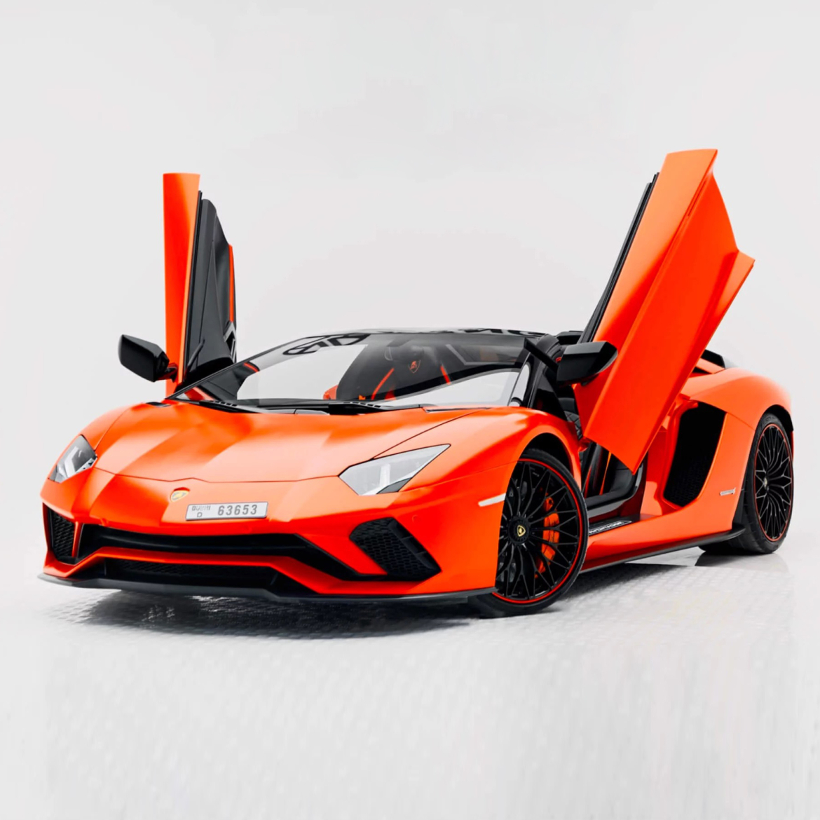 Lamborghini Aventador S Roadster - Orange
