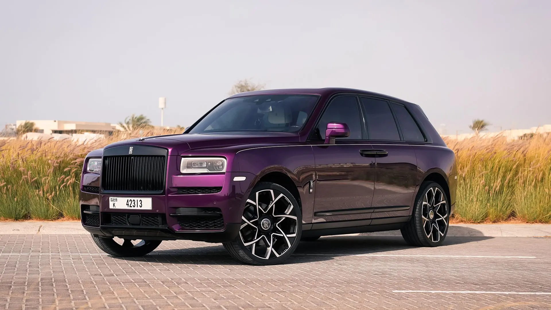 Rent Rolls Royce Cullinan Violet in Dubai