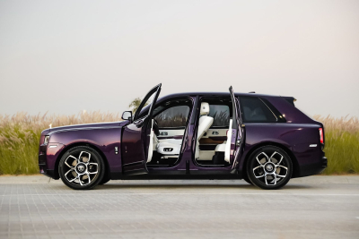 Rent Rolls Royce Cullinan Violet in Dubai
