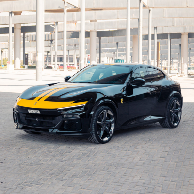 Black Ferrari Purosangue Rental Dubai