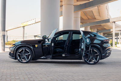 Black Ferrari Purosangue Rental Dubai