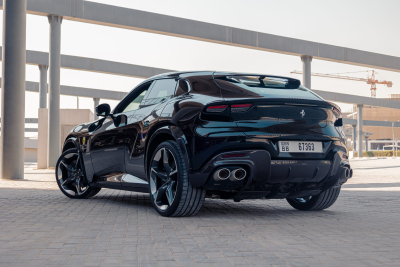 Black Ferrari Purosangue Rental Dubai