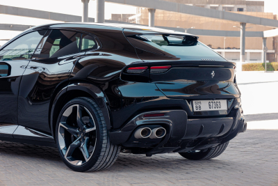 Black Ferrari Purosangue Rental Dubai