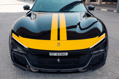 Black Ferrari Purosangue Rental Dubai