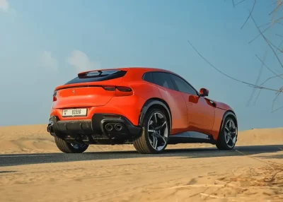 Rent Ferrari Purosangue Orange in Dubai