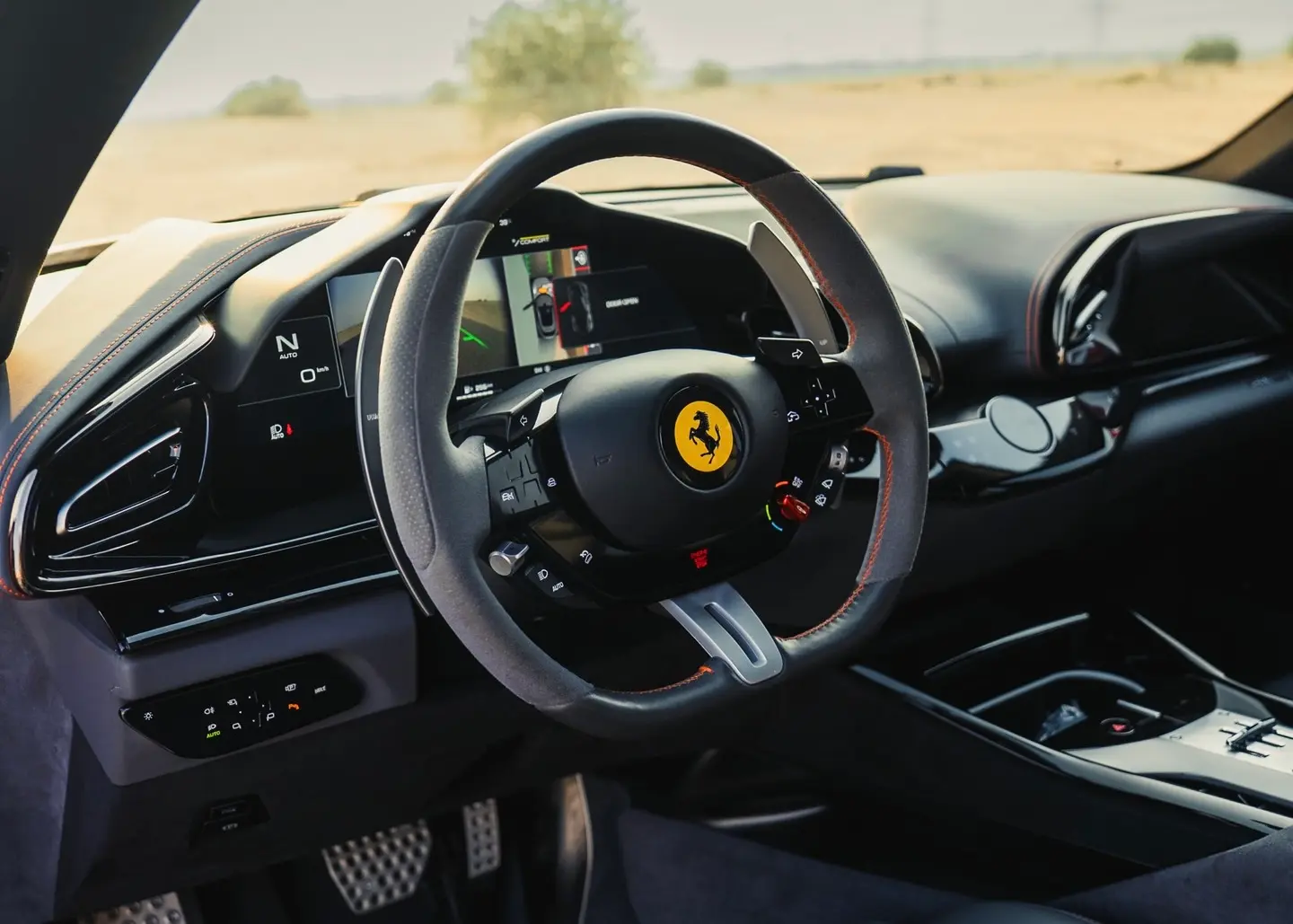 Rent Ferrari Purosangue Orange in Dubai