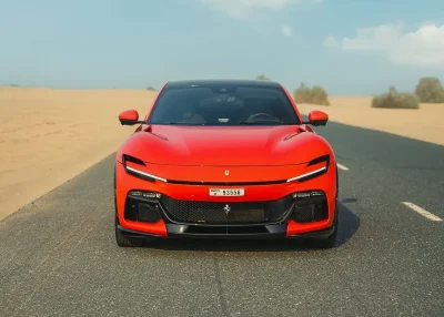 Rent Ferrari Purosangue Orange in Dubai