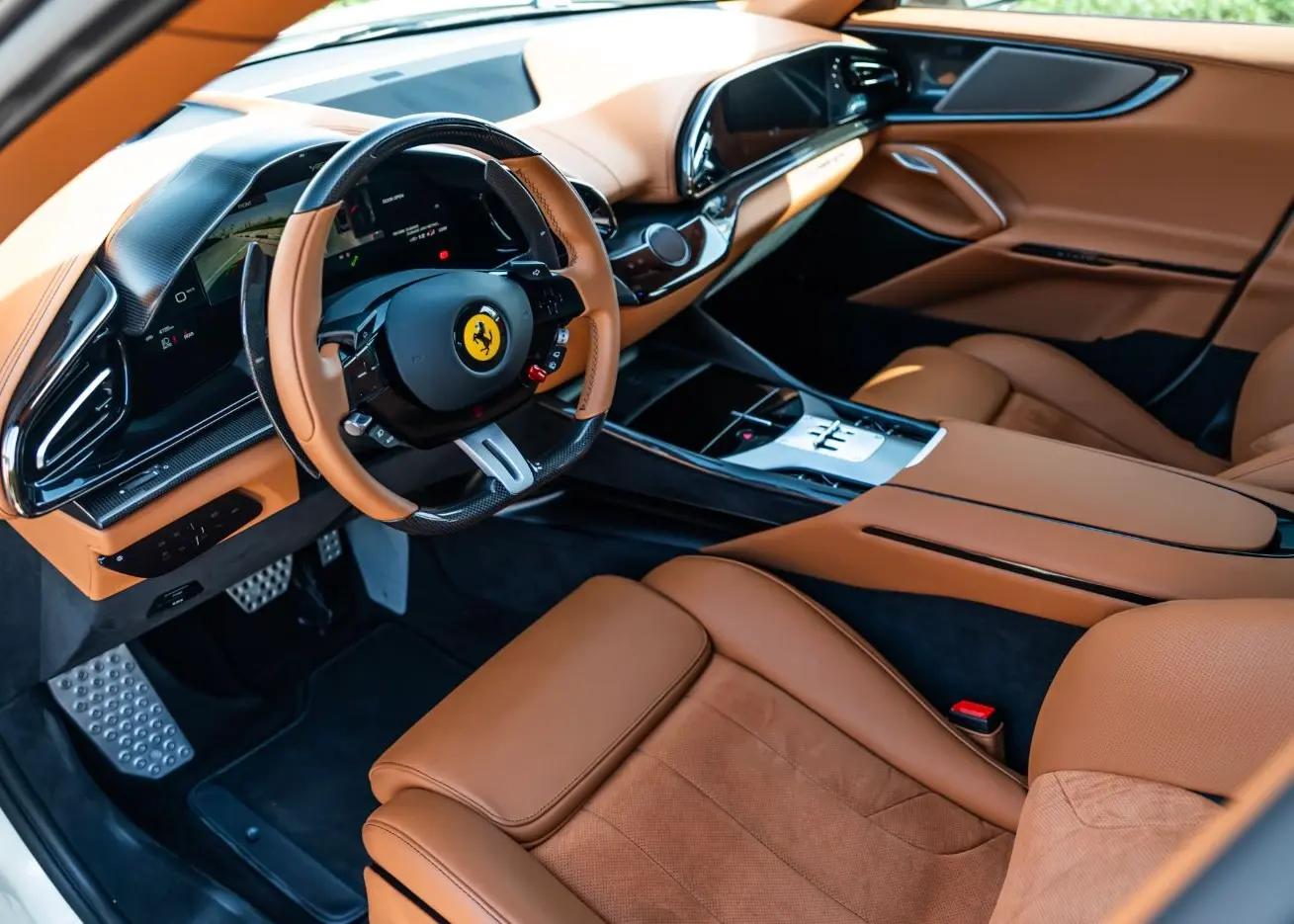 Rent Ferrari Purosangue White in Dubai