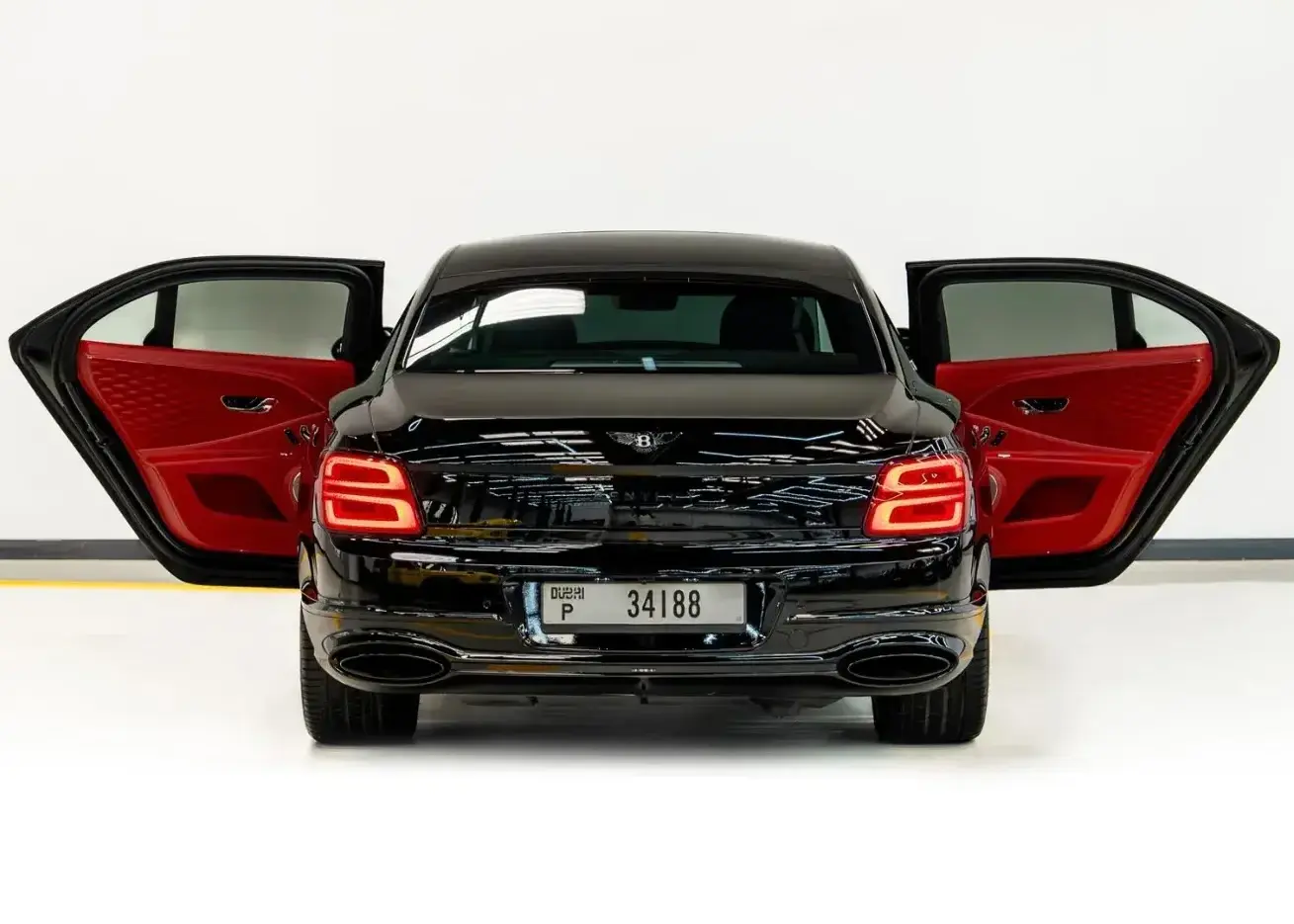 Black Bentley Flying Spur Rental Dubai