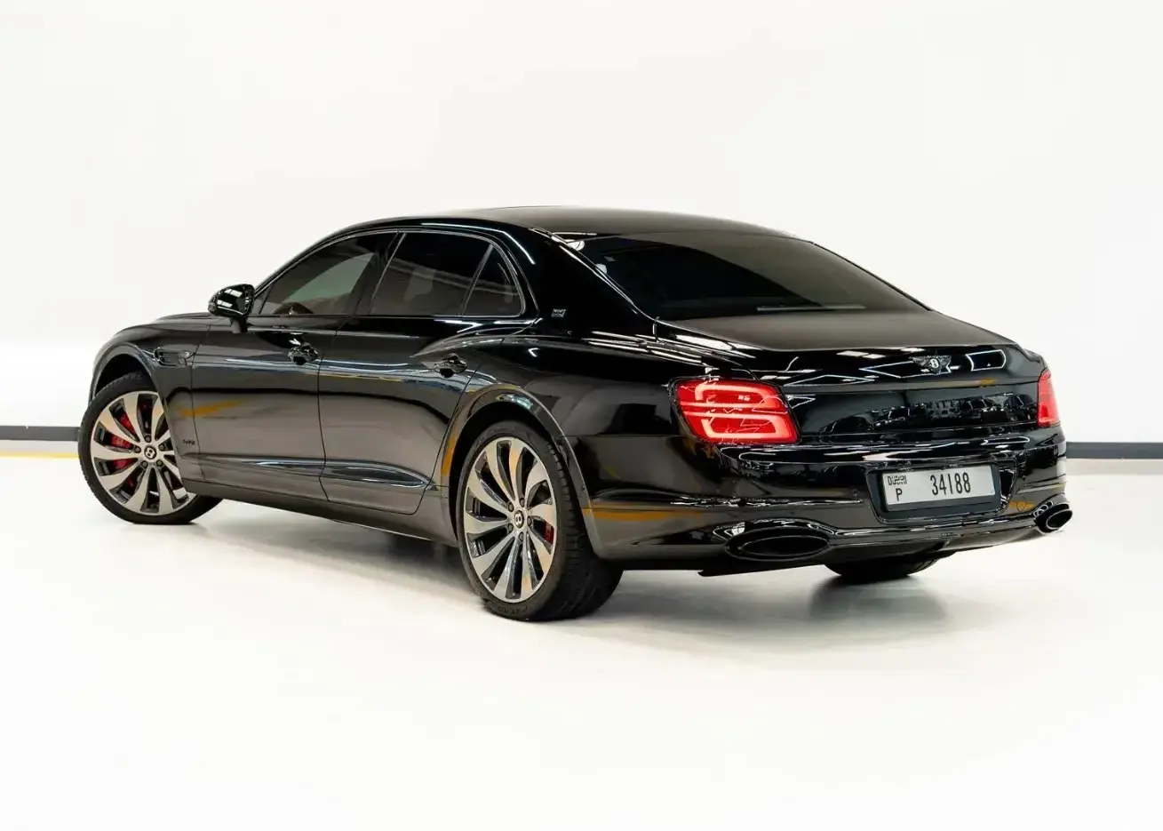 Black Bentley Flying Spur Rental Dubai