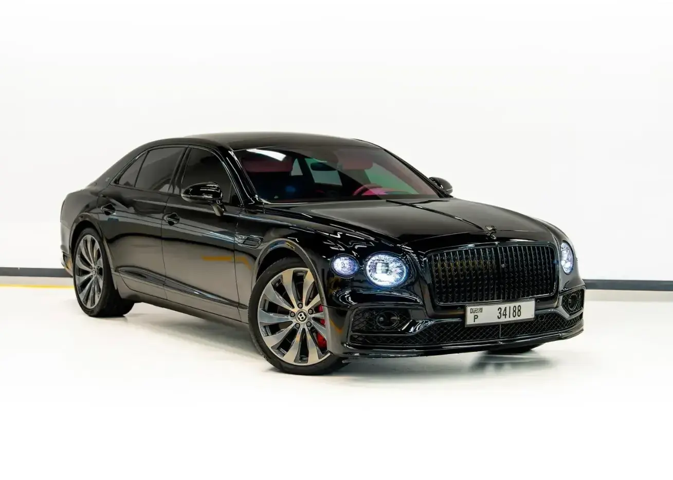 Black Bentley Flying Spur Rental Dubai