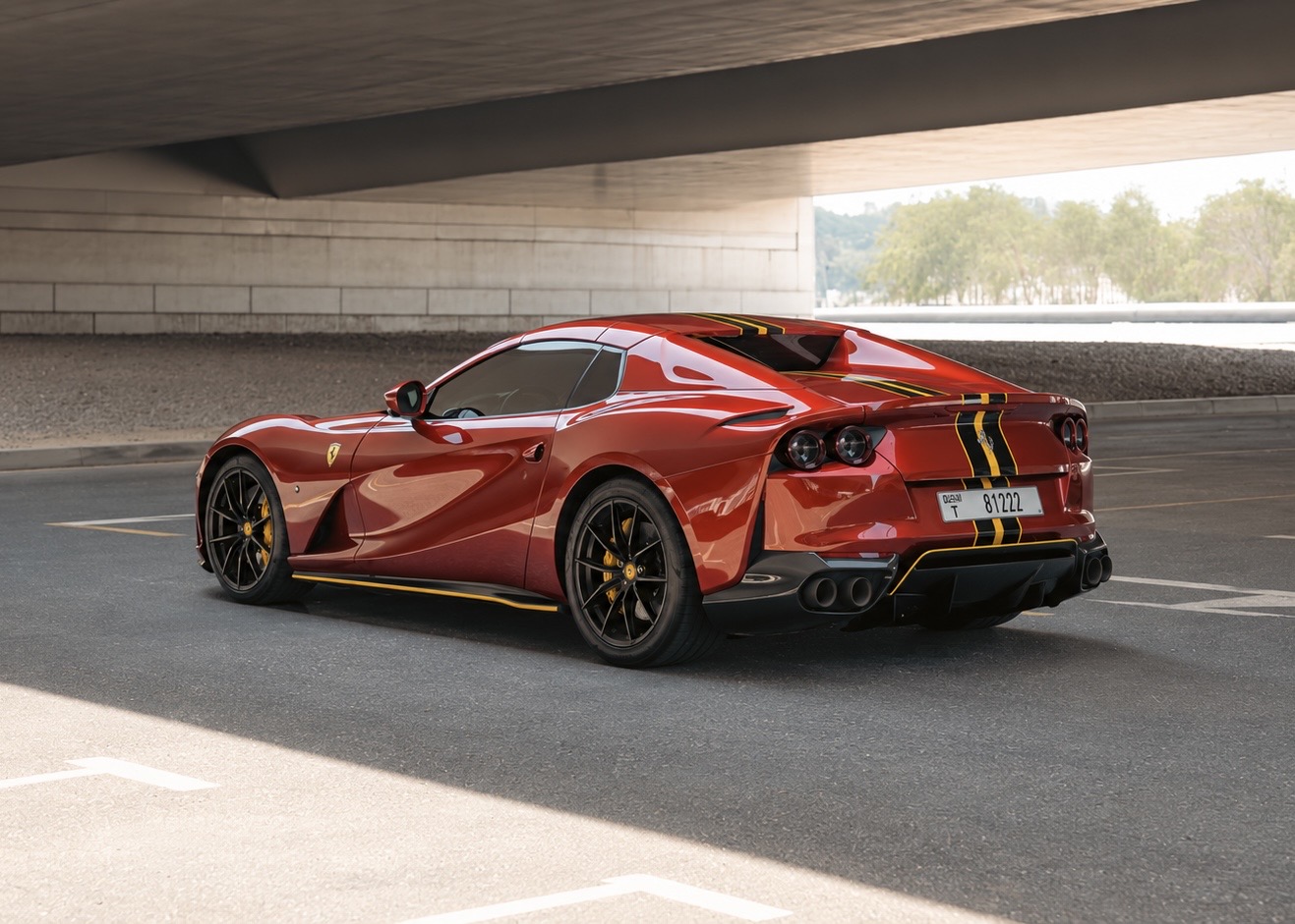 Rent Ferrari 812 GTS in Dubai
