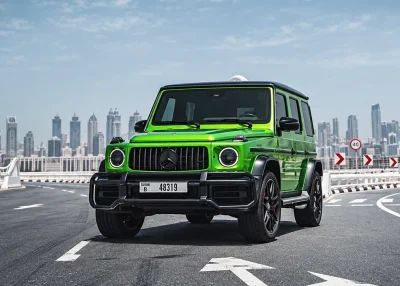 Rent Mercedes G63 AMG Green in Dubai