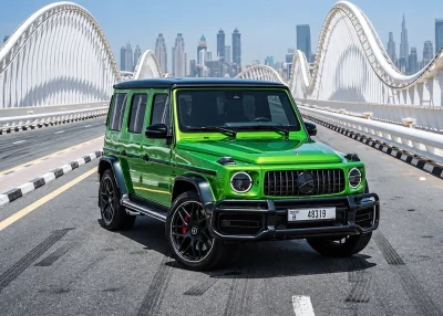 Rent Mercedes G63 AMG Green in Dubai