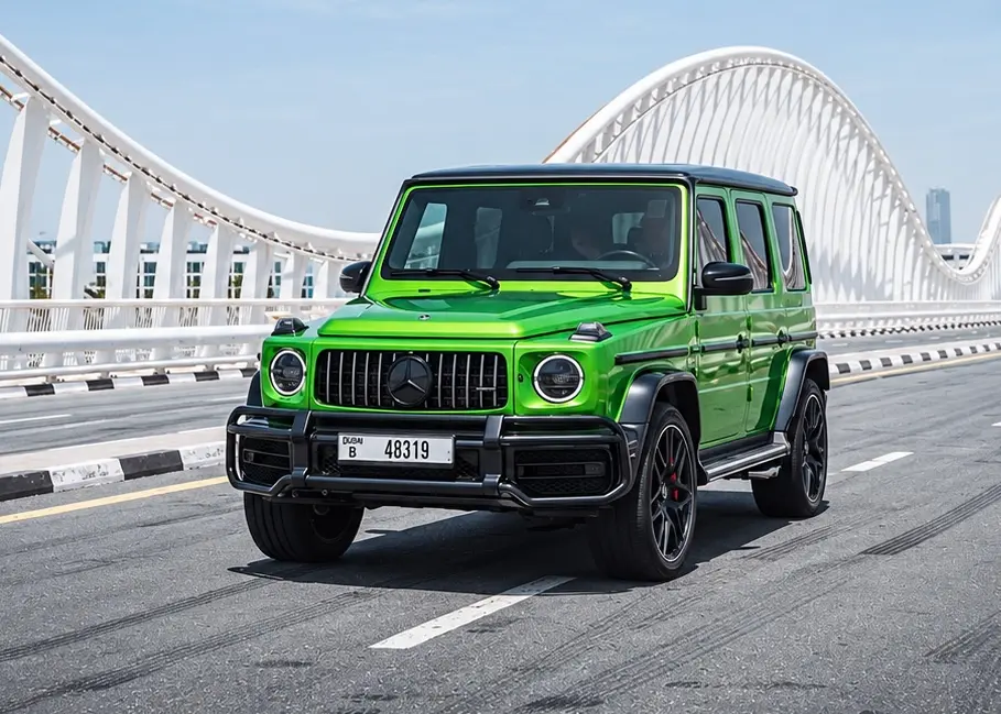 Rent Mercedes G63 AMG Green in Dubai