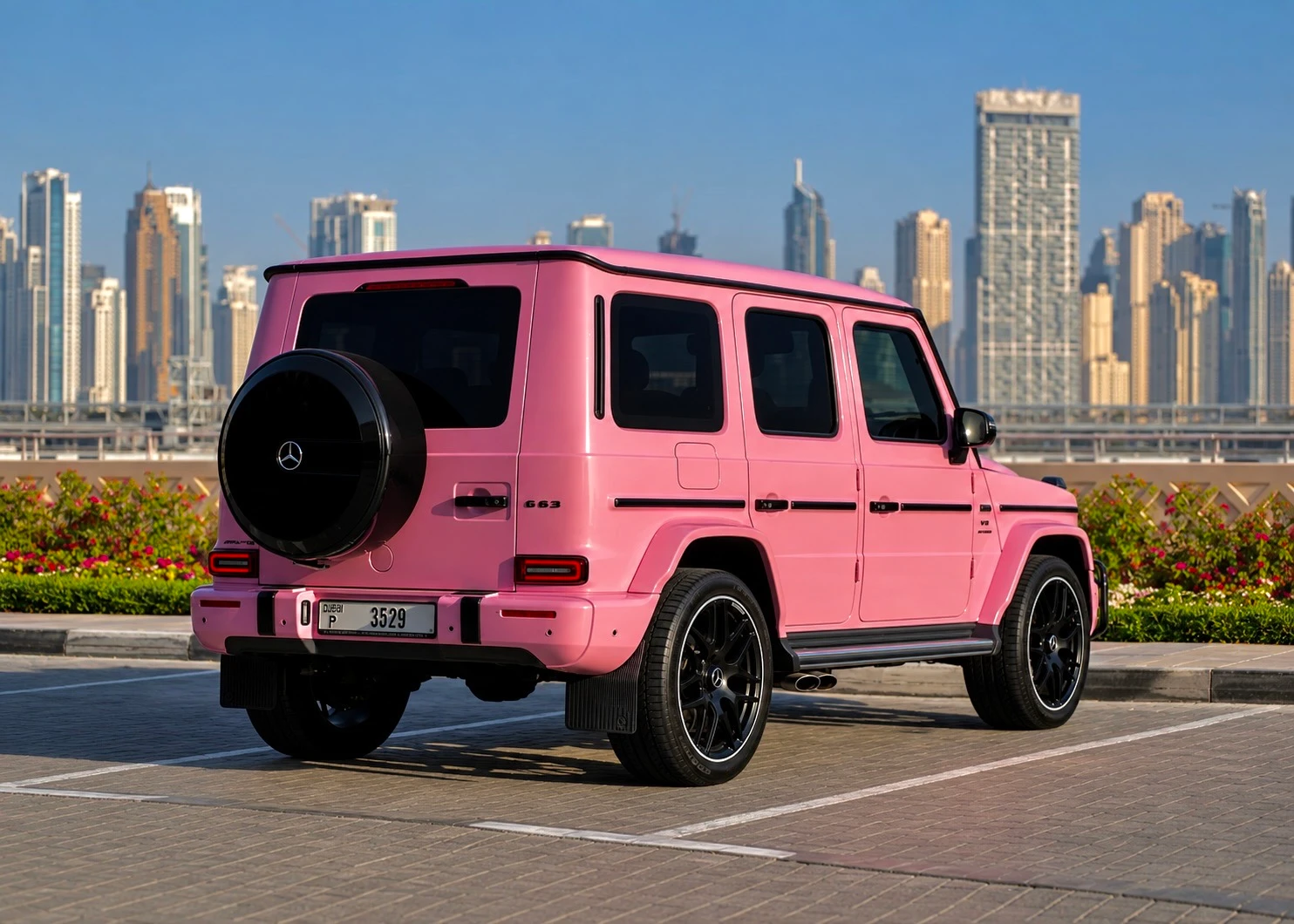 Rent Mercedes G63 AMG Pink in Dubai