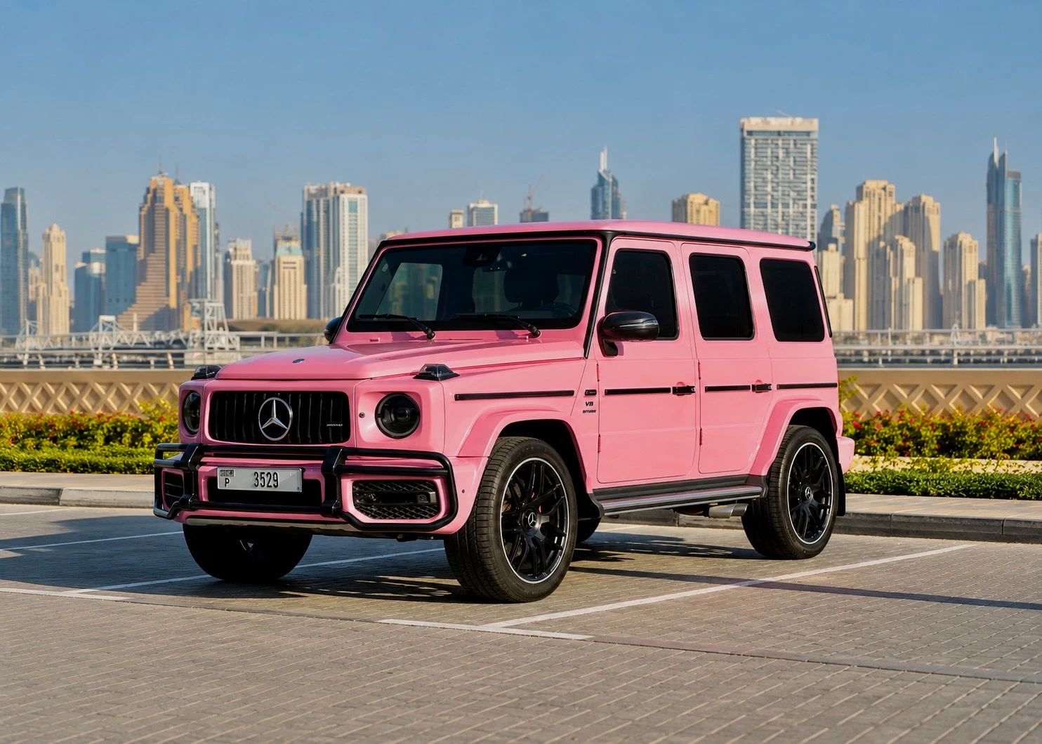 Rent Mercedes G63 AMG Pink in Dubai