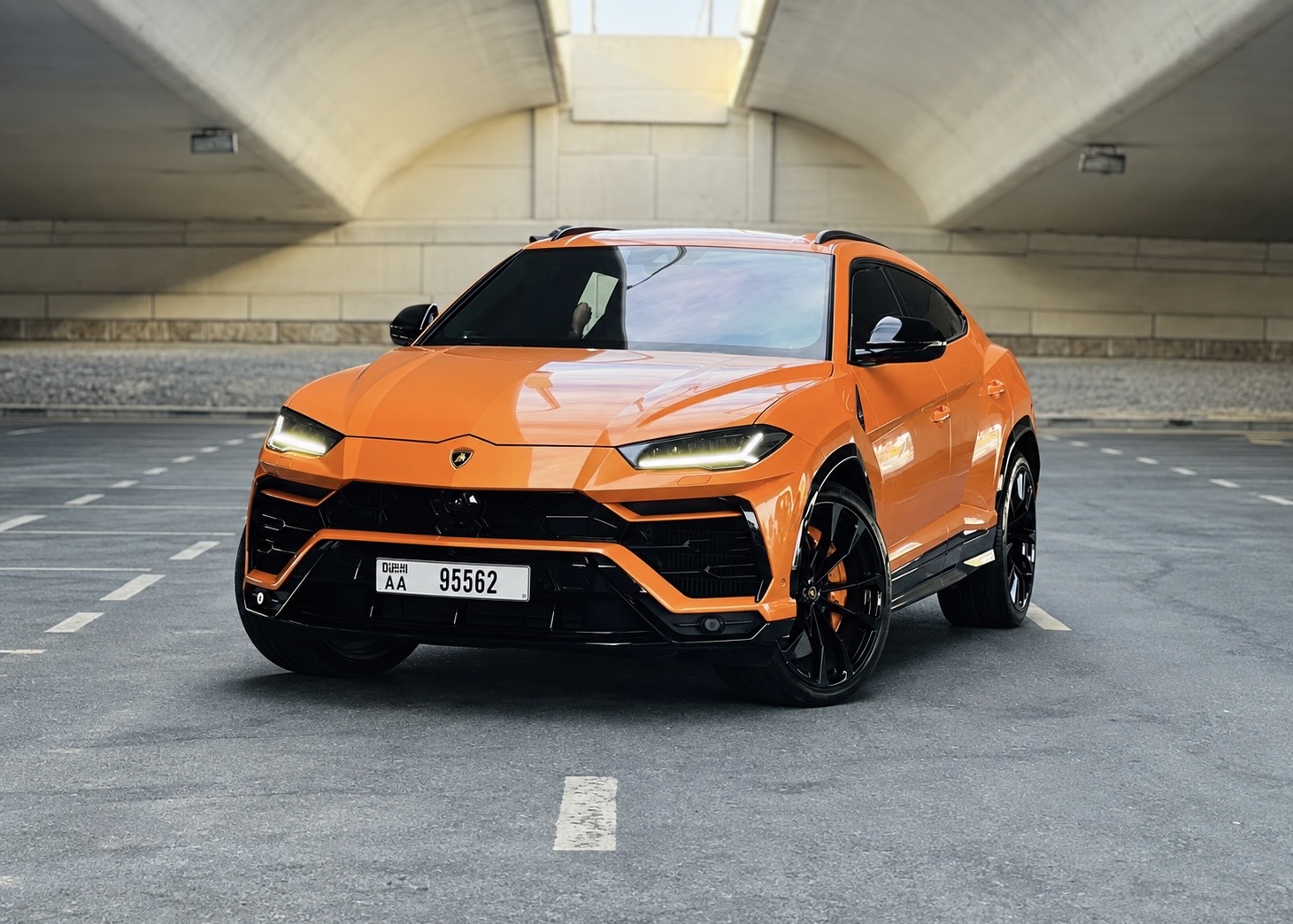 Rent Lamborghini Urus Orange in Dubai