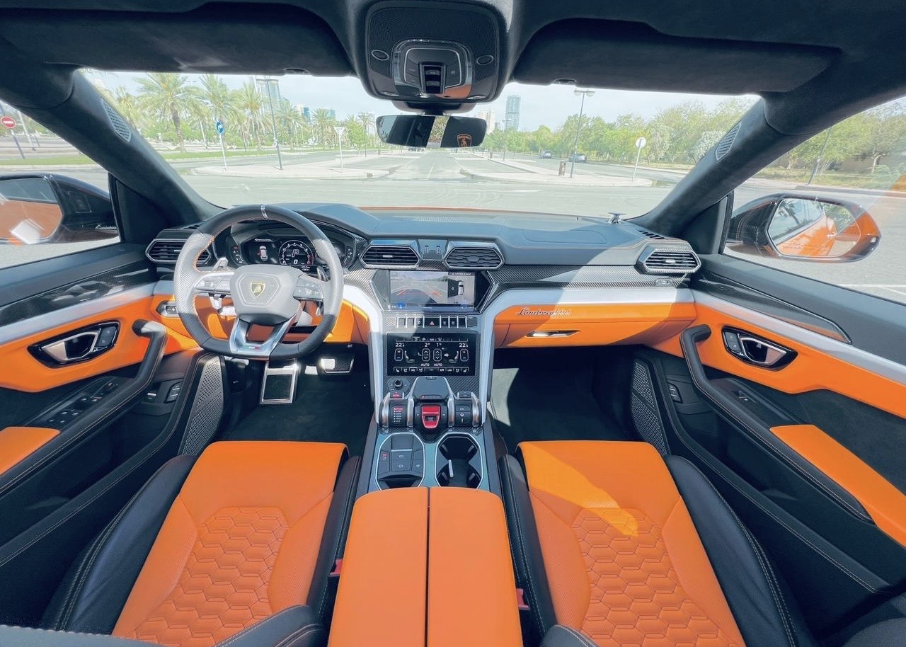 Rent Lamborghini Urus Orange in Dubai