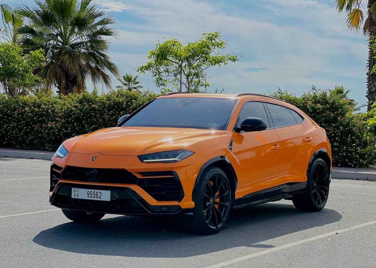 Rent Lamborghini Urus Orange in Dubai