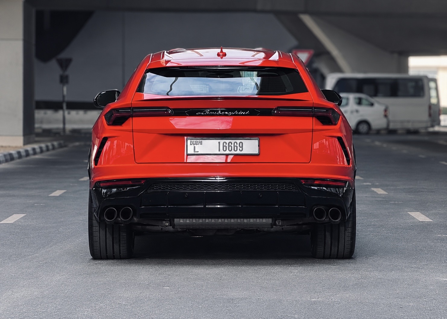 Rent Lamborghini Urus Red in Dubai