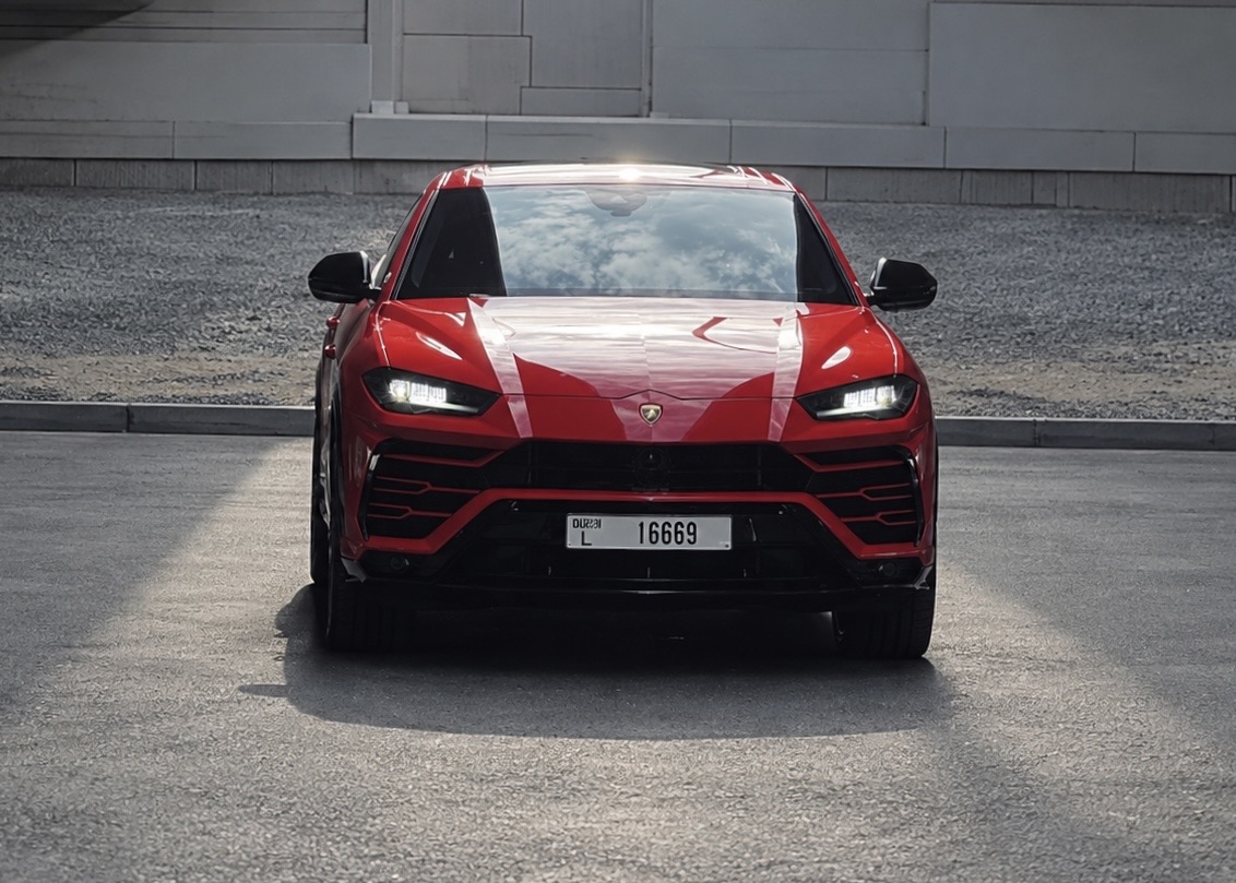 Rent Lamborghini Urus Red in Dubai
