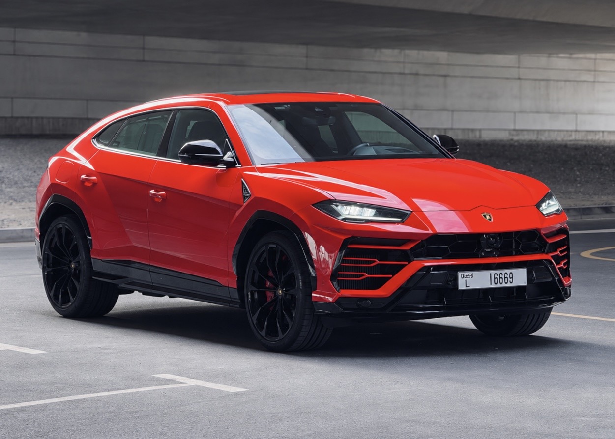 Rent Lamborghini Urus Red in Dubai