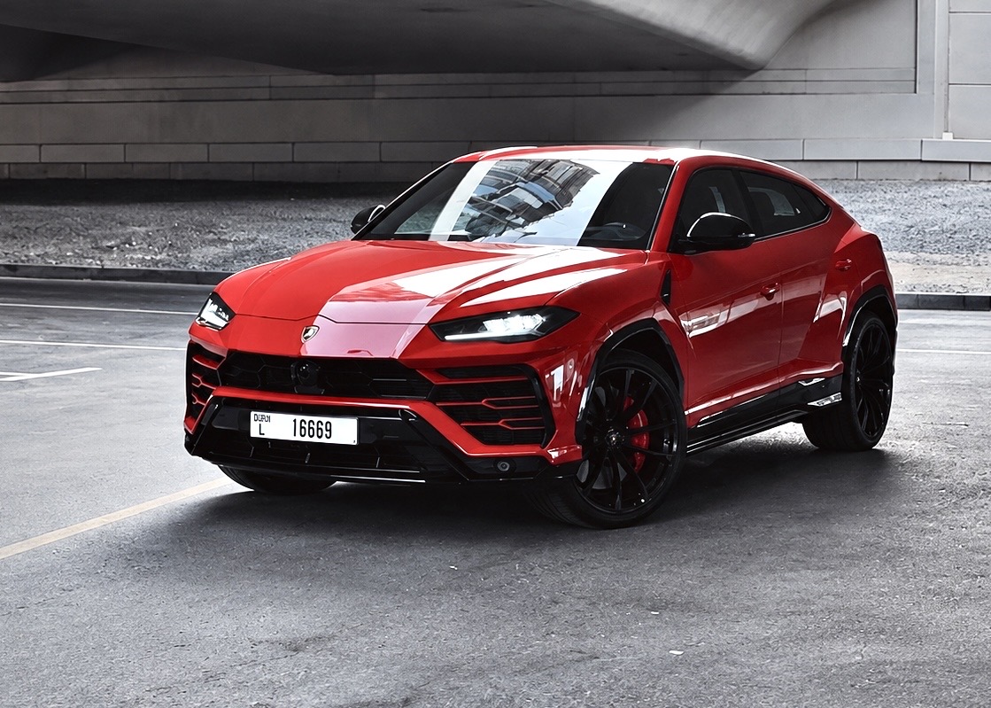 Rent Lamborghini Urus Red in Dubai