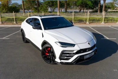 Rent Lamborghini Urus White in Dubai
