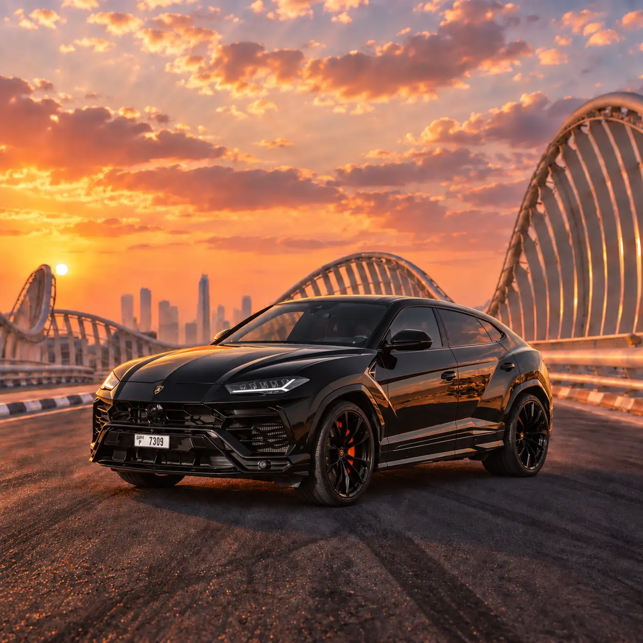 Lamborghini Urus Black rental in Dubai