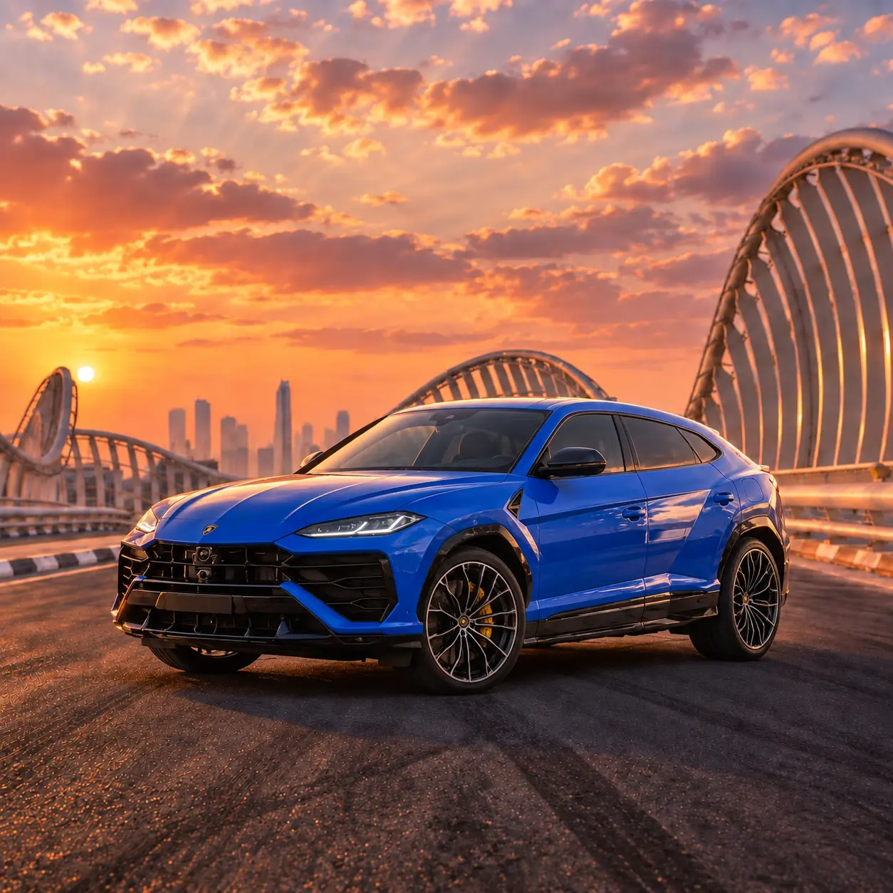 Lamborghini Urus SE Blue rental in Dubai