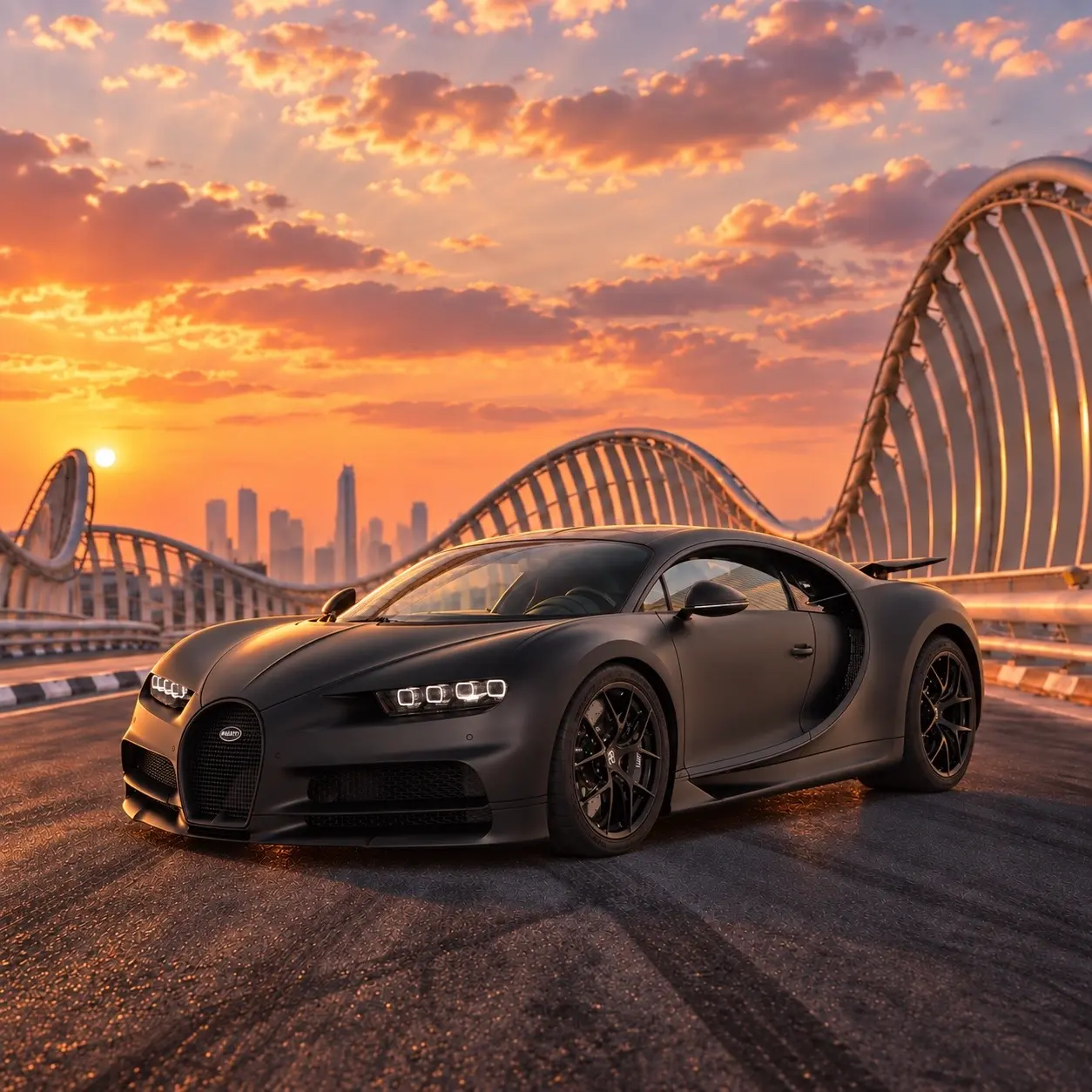 Bugatti Chiron Noire Sportive rental in Dubai