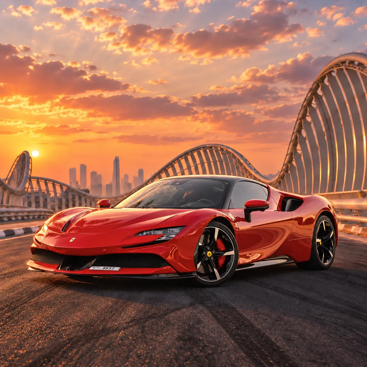 Ferrari SF90 Stradale Red Rental in Dubai