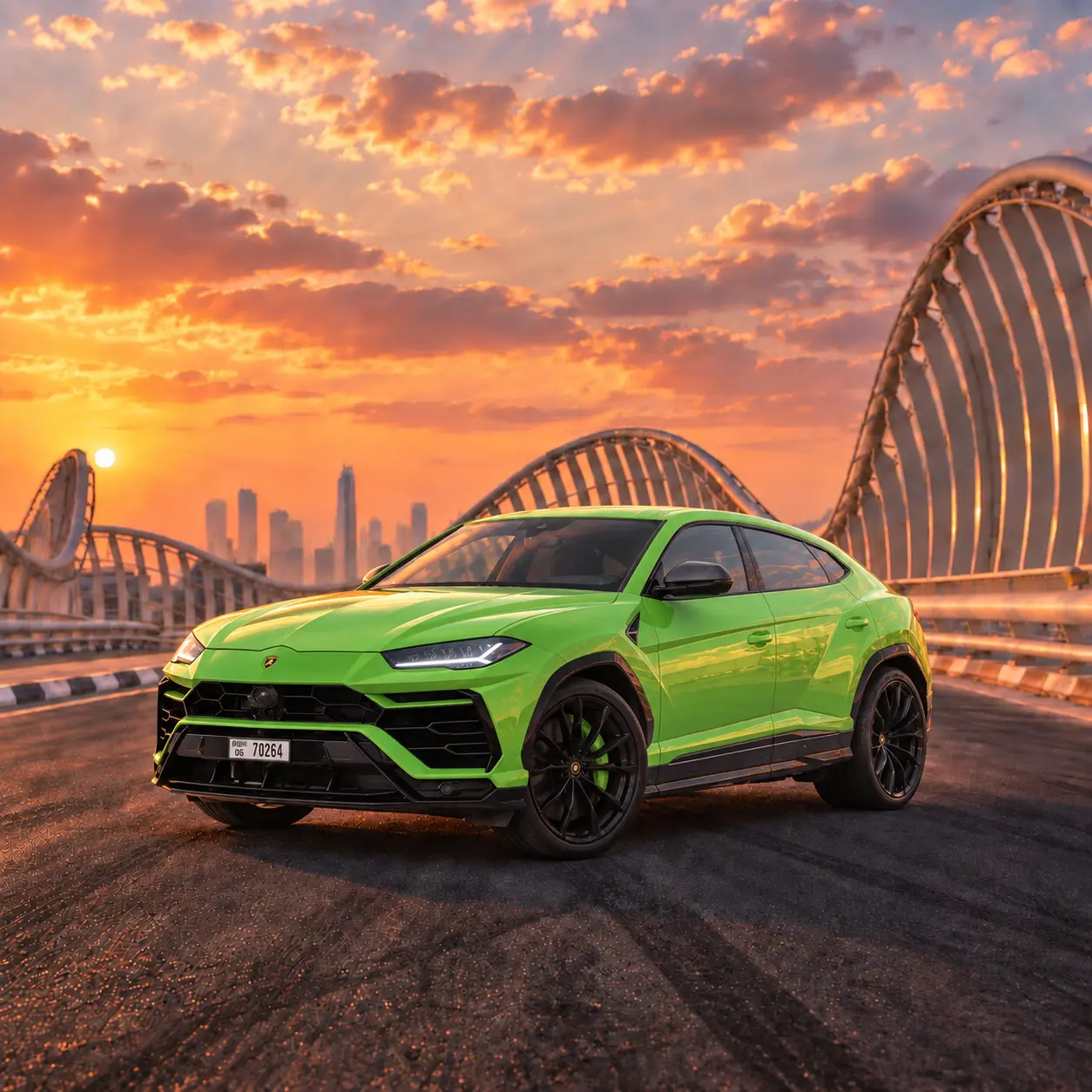 Lamborghini Urus Green rental in Dubai