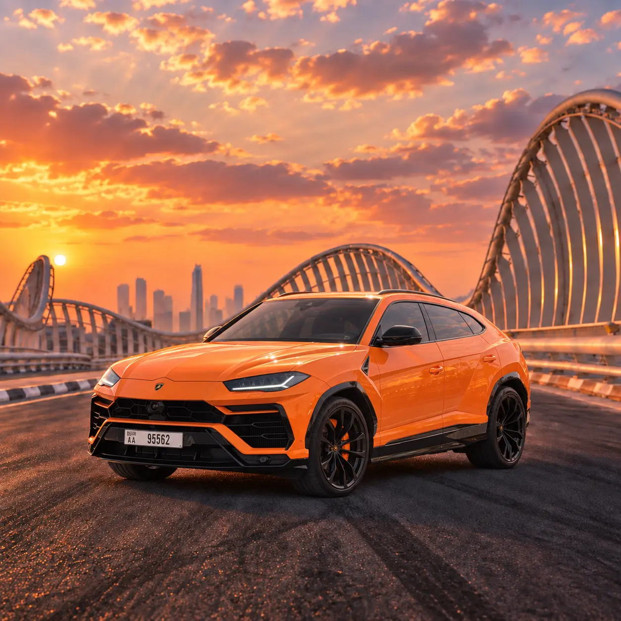 Lamborghini Urus Orange rental in Dubai