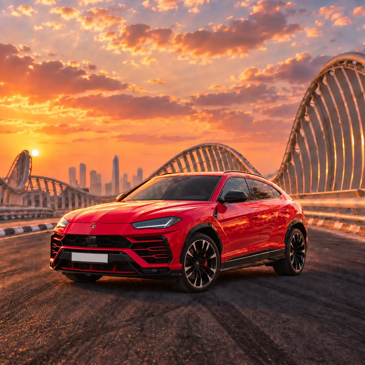 Lamborghini Urus Red rental in Dubai