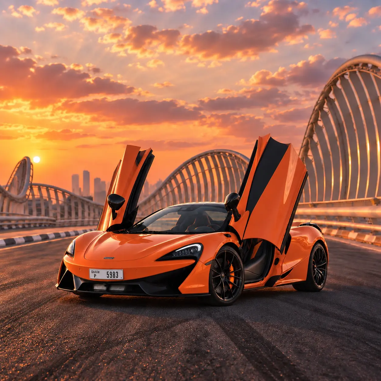 McLaren 570S Spider rental in Dubai