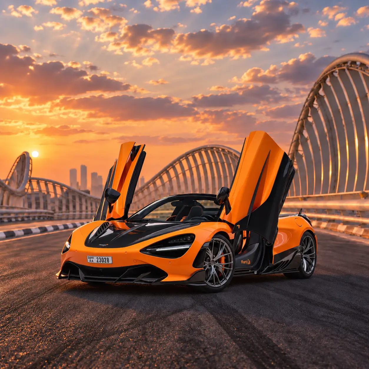 Mclaren 720S Spider TopCar rental in Dubai