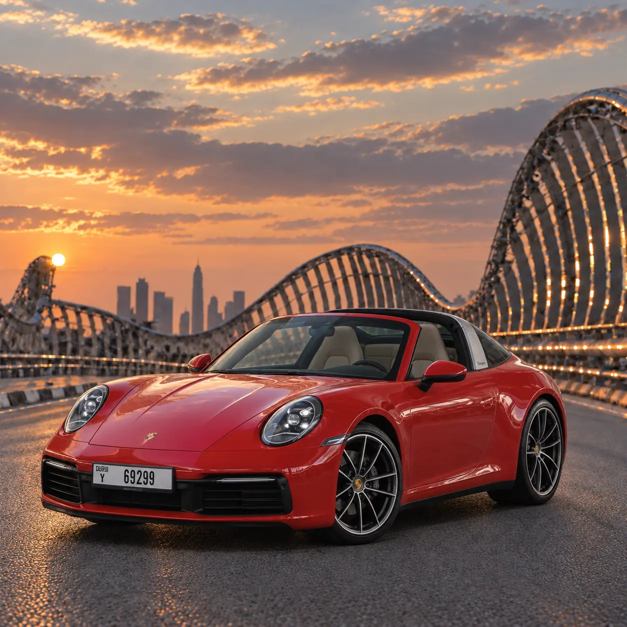 Rent Porsche 911 Targa 4S in Dubai