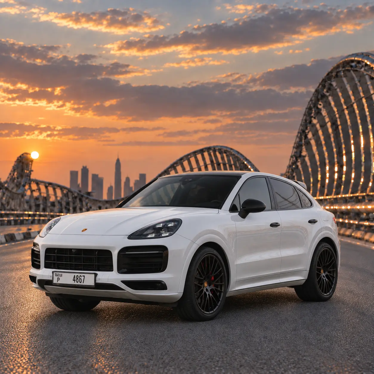Rent Porsche Cayenne S Coupé in Dubai