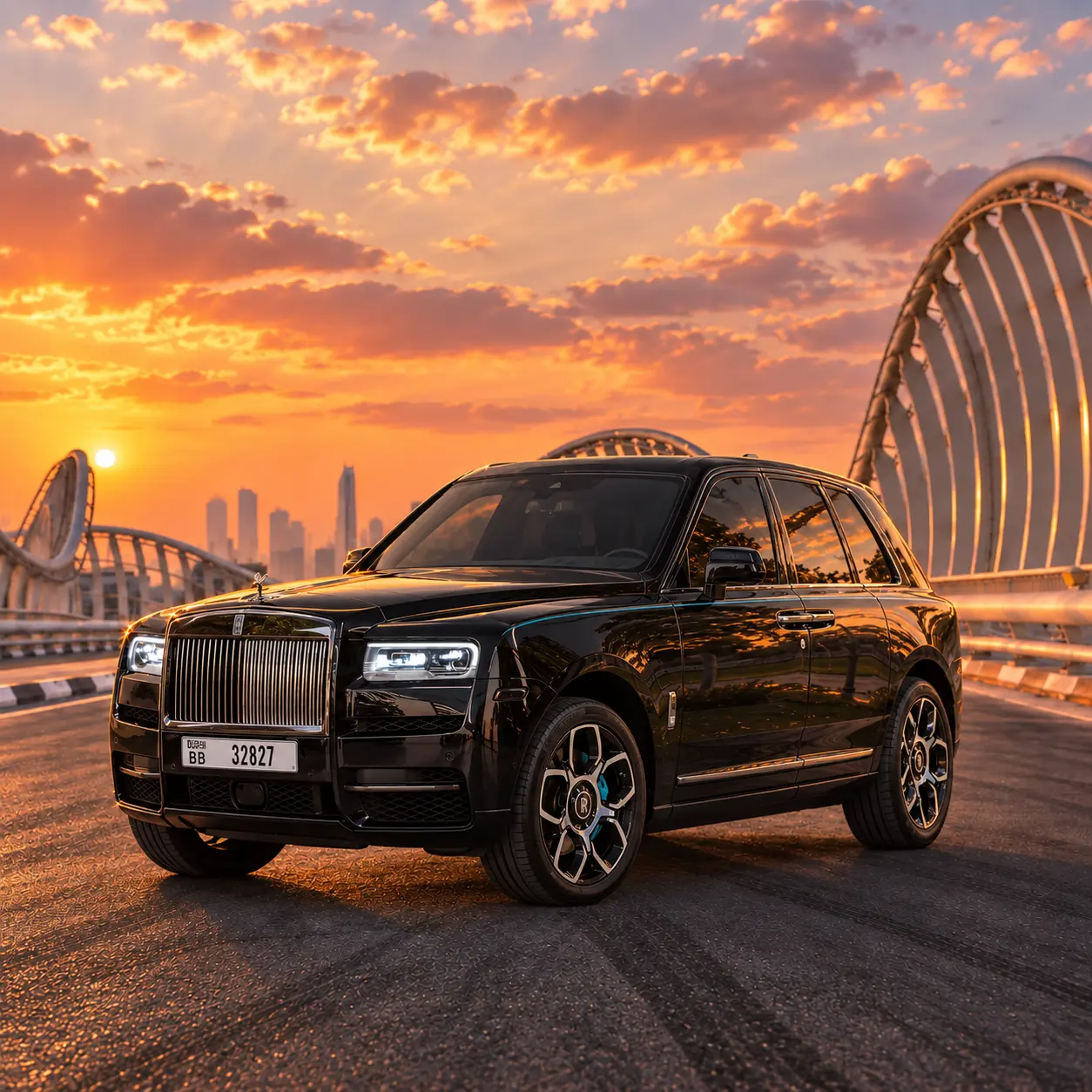 Rolls Royce Cullinan Black Badge rental in Dubai