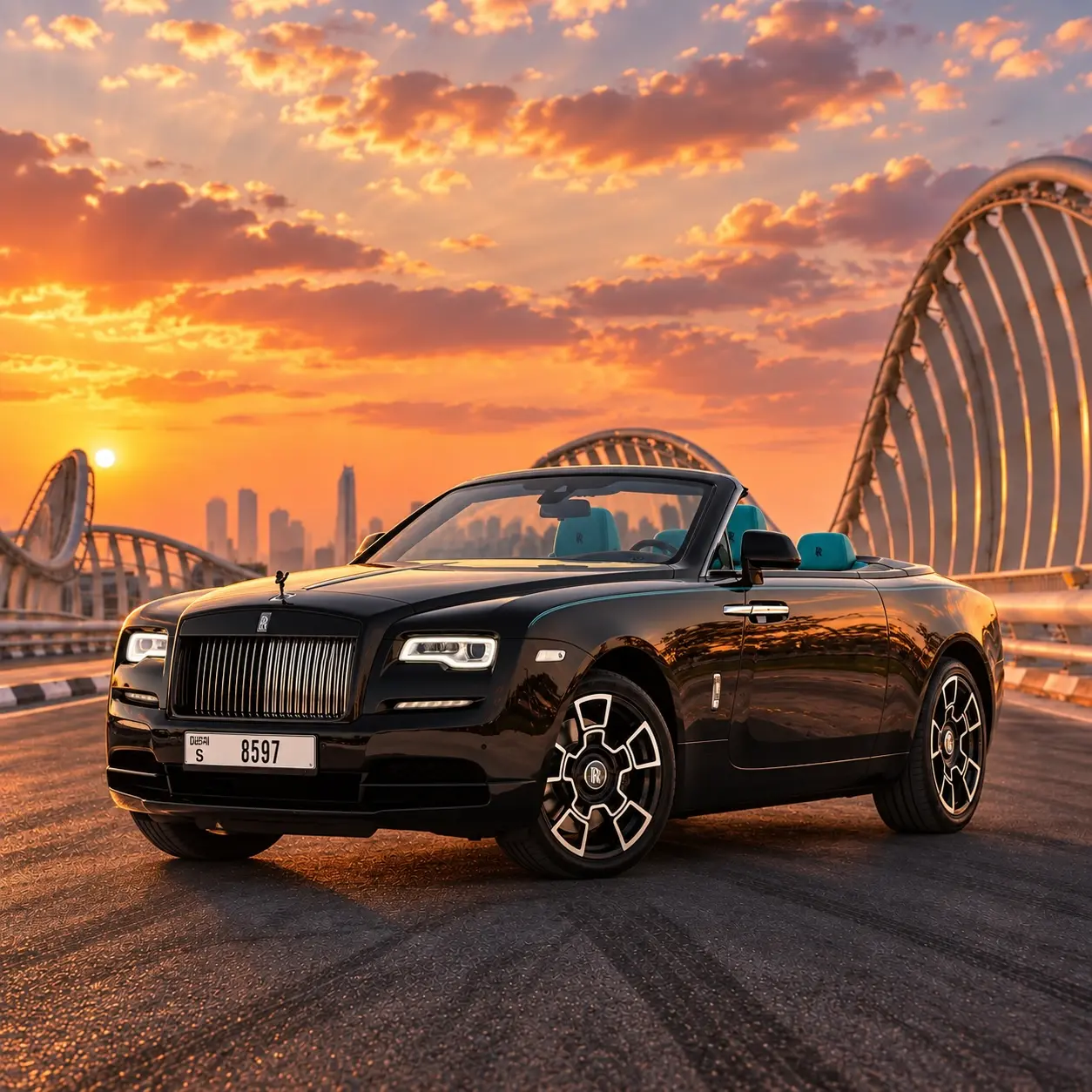 Rolls Royce Dawn Black Badge rental in Dubai