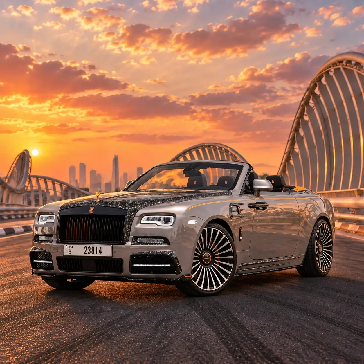 Rolls Royce Dawn Mansory rental in Dubai