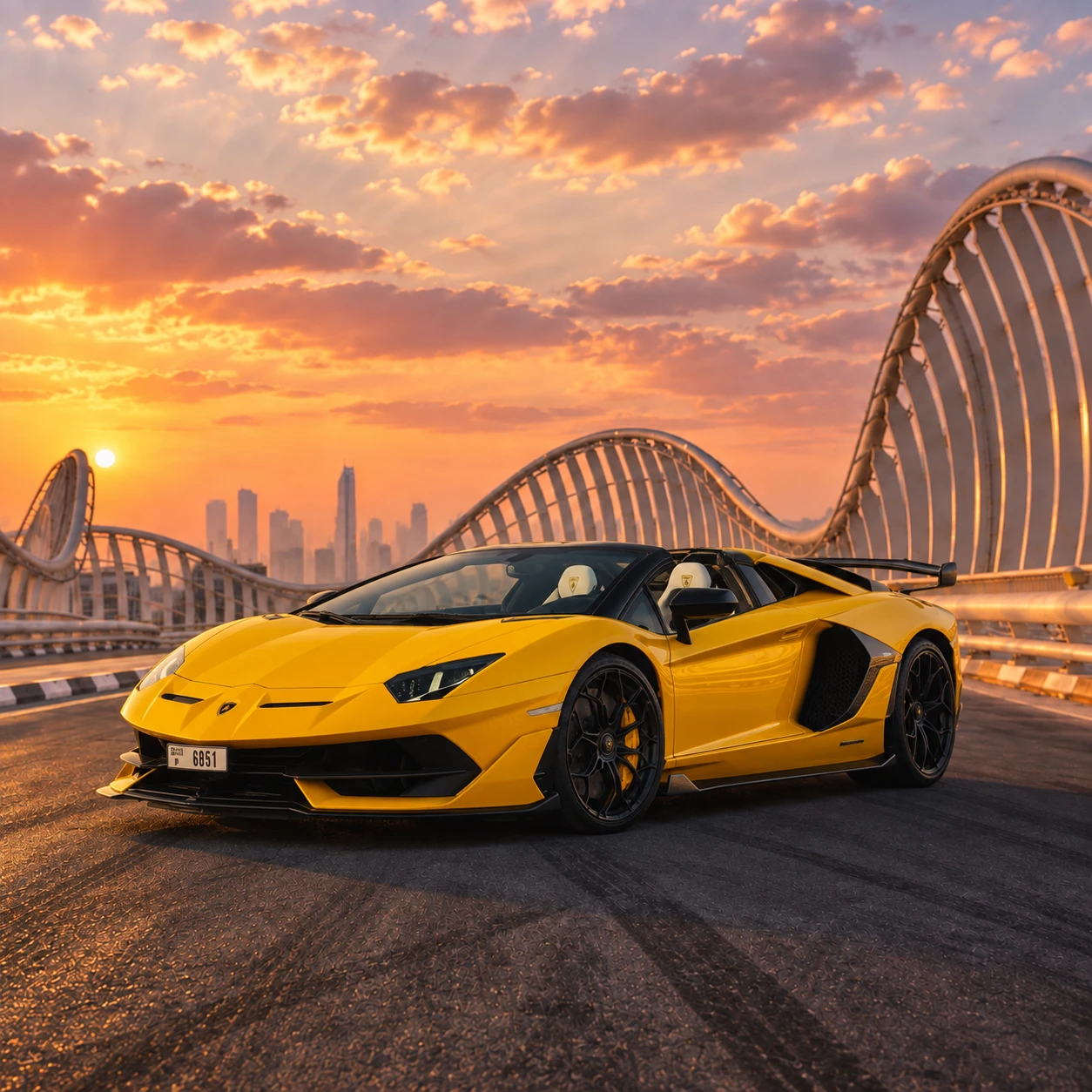 Lamborghini Aventador SVJ Roadster rental in Dubai