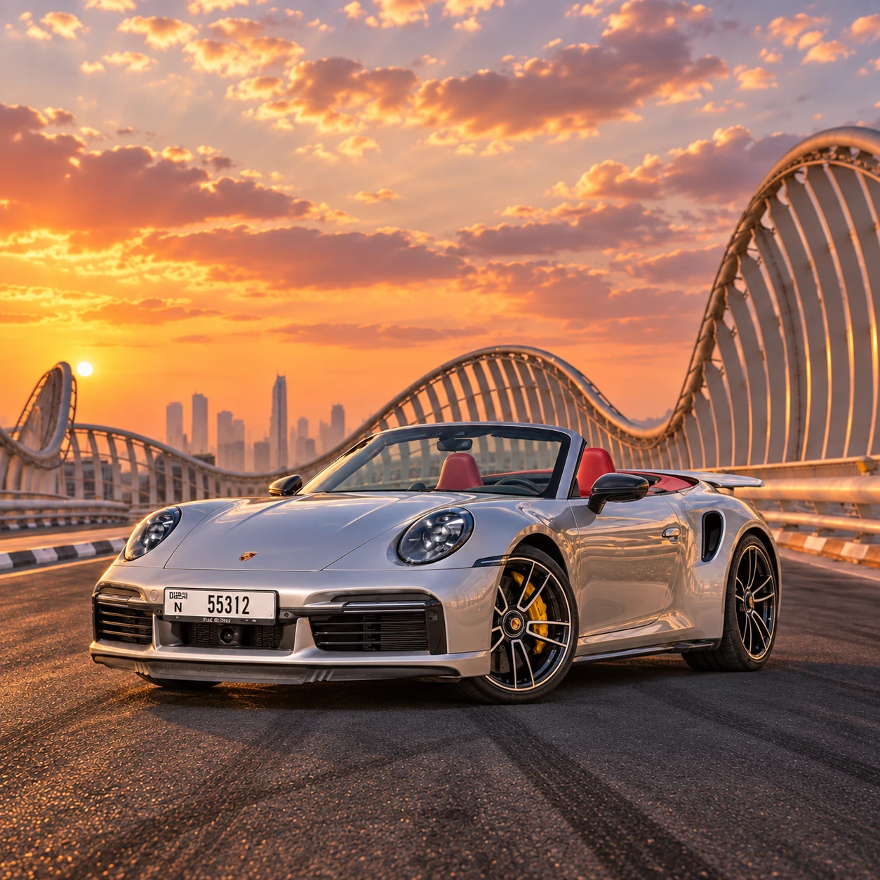 Porsche 911 Turbo S Cabriolet rental in Dubai